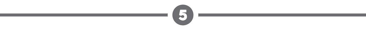 A dividing line with a '5' in the middle.